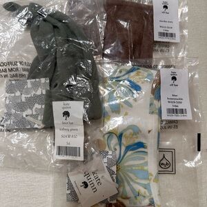 NWT Three Baby Hats Knotted Top and Bonnets.